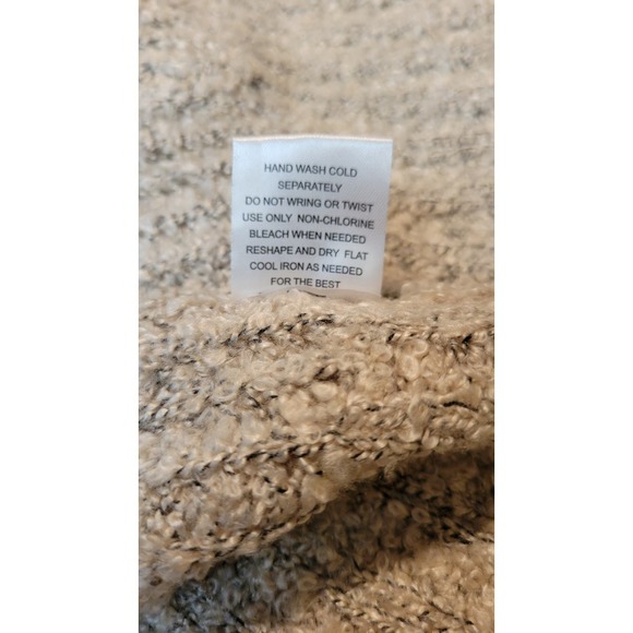 Pink Republic Long Cardigan Tan Black Knit XL - Picture 6 of 8